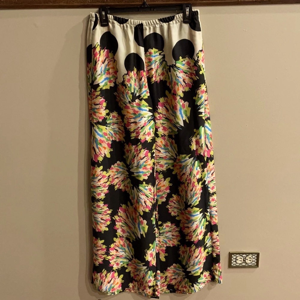 NEW ZARA TRAFALUC COLLECTION women’s STATEMENT PALAZZO PANTS. Size Med boho